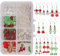 SUNNYCLUE 1 Box DIY Make 8 Pairs Christmas Crystal Bead Dangle Earring Making Kits White Snowman Red Angel Glass Bead Xmas Tree Dangle Earrings Jewelry Making Supplies for Women Beginners