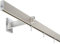 DécoProfi Gardinenstange Innenlauf 1-läufig Set Long rechteckig Silber Eloxiert/Verchromt I Länge: 200cm Aluminium für Wandmontage I Als Gardinenschiene & Vorhangstange geeignet