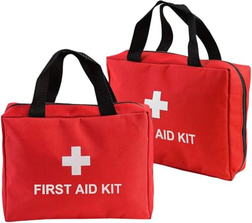 Aoutacc Nylon Erste-Hilfe-Leerset, kompakte und leichte Erste-Hilfe-Tasche für den Notfall zu Hause, im Büro, Auto, im Freien, Boot, Camping, Wandern (nur Tasche)