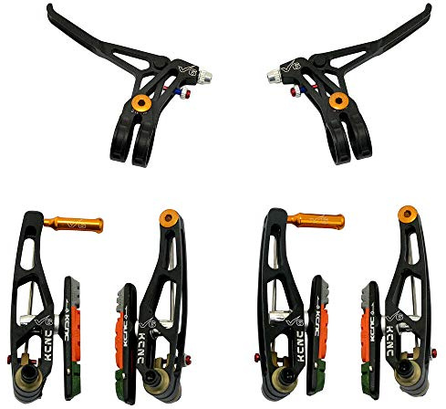 KCNC V6 VB6 MTB V-Brake Set (V-Bremsen und Hebel), schwarz, SK2168-T