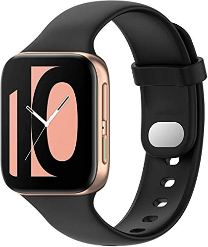 Tyogeephy Kompatibel mit Oppo Watch 41mm Armband Damen/Herren Ersatz Silikon Armbänder Farbe Watch Accessoires mit Metallknopf für Oppo Watch