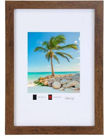 Holz Bilderrahmen Plexi Lifestyle Foto Rahmen Collage Wanddeko Poster HR25: Farbe: Braun | Format: 40x50