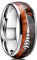 ZENSE - Bague pour homme façon boisée en acier avec flèche ZR0173