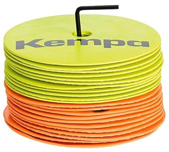 Kempa Marking Discs 24 Stück (12/Farbe) trainingsset, Farbsortiment (Mehrfarbig), Einheitsgröße