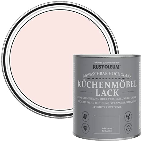 Rust-Oleum Pink Kitchen Cupboard Paint in Gloss Finish - Strawberry Vanilla 750ml