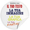 100 Adesivi, etichette personalizzati - adesivi personalizzati con immagine, logo aziendale, foto, testo - 100% Made in Italy.