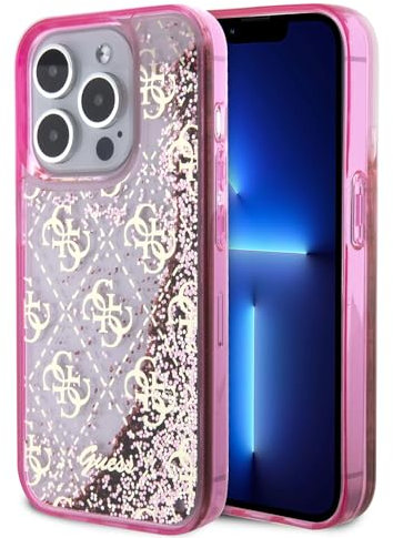 CG MOBILE Guess Liquid Glitter Case iPhone 15 Pro (Pink)