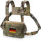 WYNEX Taktische Brusttasche von Laser Cut Design, Molle-Brusttasche Utility Recon Kit Tasche Taktischer Kampf Brustpackung Airsoft Vorderseite Brustkorb Tasche mit Aufnäher