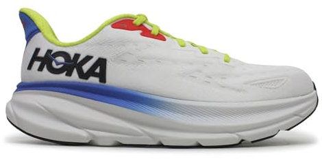 Hoka Clifton 9 Laufschuhe Mann Weiß Blau