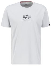 ALPHA INDUSTRIES Herren Basic Ml Für T-Shirt, Grau (Pastel Grey), S EU