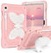YINLAI for Samsung Galaxy Tab S9 FE Case 10.9 Inch Tablet Case for Samsung Tab S9 11 Inch with Butterfly Kickstand Pencil Holder Girls Kid Shockproof Protective Cover,Pink