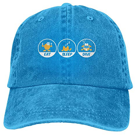Trucker Hut Eat Sleep Dive Divers Baseball Cap Verstellbare Caps Einstellbare Sport Cap Für Erwachsene Ausflug Kinder