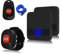 ALEENFOON Notrufknopf für Senioren, Wireless Alarm Armband Notfallarmband mit 52 Klingeltöne, Notrufknopf für Senioren Plug-in Hausnotruf Panikalarm Funkalarm für Pflegebedürftige (2 to 2 Schwarz)