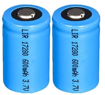 HUBATS 2PCS 17280 600mAh 3.7v Battery for Guitar Transmitter Digital Applications
