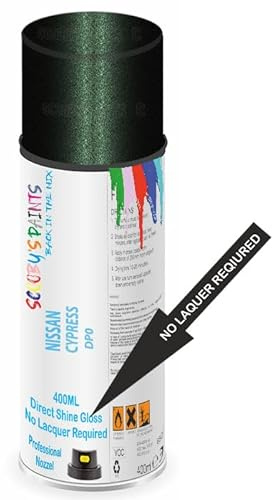 SCOOBYS PAINTS BACK IN THE MIX Direct Gloss Aerosol Spray Paint For Nissan Cypress Code: Dp0 No Lacquer Required