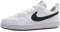 Nike Court Borough Lorecraft (Gs) Traillaufschuh, White/Vintage Green, 36.5 EU