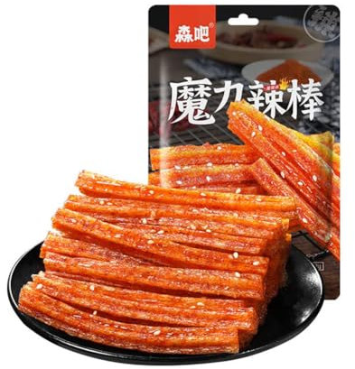WSYLS Snacks Épicés Chinois Végétariens Collations De Fête Collations Occasionnelles Collations Épicées Nourriture Piment Diable Latiao Rayures Épicées (bâton épicé)
