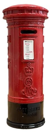 usefulbeauty Rote Post-Spardose,Metall-Spardose mit rotem Briefkasten,Alloy London Geldspar-Retro-Box | Metallbank im Vintage-Stil, Heimdekoration für Kinder, Kinder, Freunde
