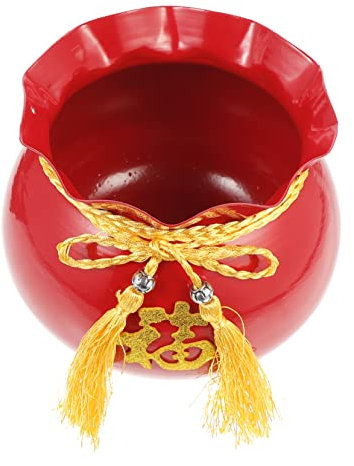 Cabilock Secchio Benedetto Di Capodanno Soldi Contento Buste Di Denaro D'oro Pentola Buste Rosse Capodanno Anno Rosso Decorazioni Dell'anno Per Il Matrimonio Contanti Ferro Da Stiro