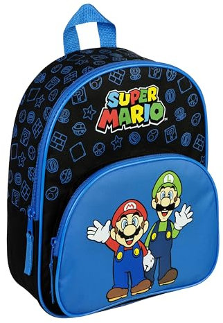 Undercover Unisex Kinder Vortasche Rucksack, Super Mario