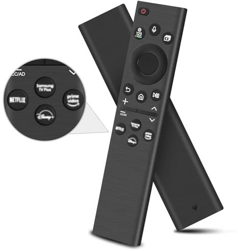 BN59-01385A Stimme Ersatzfernbedienung für Samsung TV – mit 4 Schnellzugriffstasten für Samsung 2021-2023 Neo LED Smart 4K Ultra HD Fernseher (Keine Batterien Enthalten)
