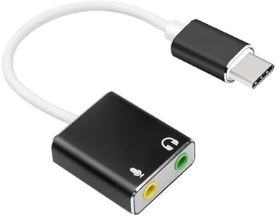 Carte Son Stéréo Externe USB C, Adaptateur Audio USB vers 3,5mm Jack, Carte Son USBStéréo avec Microphone, Compatible PS4, PS5, PC, Mac, Laptop, Android - Solution Audio Haute-Fidélité