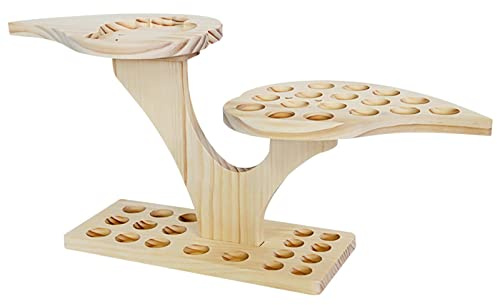 Ständer für ätherische Öle aus Holz mit 36 Fächern, Diffusor-Halter, Karussell-Box