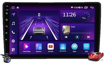 Android 15.0 Autoradio Stereo Navi mit 4G 5G WiFi Carplay Android Auto für Azera 2006-2010 Sat GPS Navigation 9 Zoll MP5 Multimedia Video Player FM BT Receiver,M6 Plus 1