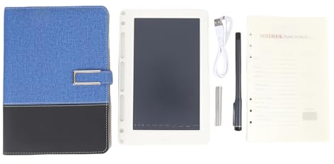 PolyGen Smart Pen for Note Taking with OCR Text Conversion and Video Playback, Smart Pen Notebook Set with Offline Caching for Android Tablet/Phone for Students (Blue)
