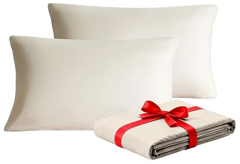 MOHAP Warm Zippered Pillowcases 50X75 cm 2 Pack-Super Soft Breathable Brushed Microfiber Pillow Cases Cover for Hair and Skin Cream