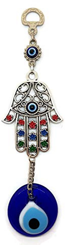 MYSTIC JEWELS By Dalia- Anhänger türkisches Auge mit Hand der Fatima für Wand