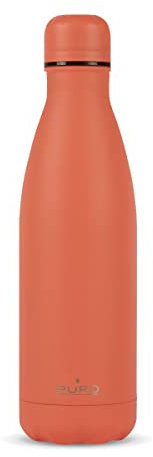 Puro Bottle Icon Double Wall Powder Coating Stainless Steel 500 ml Coral