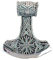 Kiss of Leather Thorshammer Anhänger aus 925 Sterling Silber Nr. 379