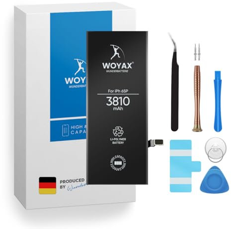Woyax Wunderbatterie® Akku für iPhone 6S Plus | 3810mAh hoher Kapazität, Kompatibel mit iPhone 6S Plus
