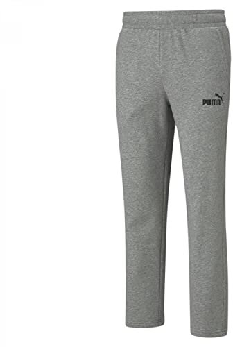 PUMA Herren Ess Logo Pants Tr Op Srl Hose, Medium Gray Heather, M Kurz
