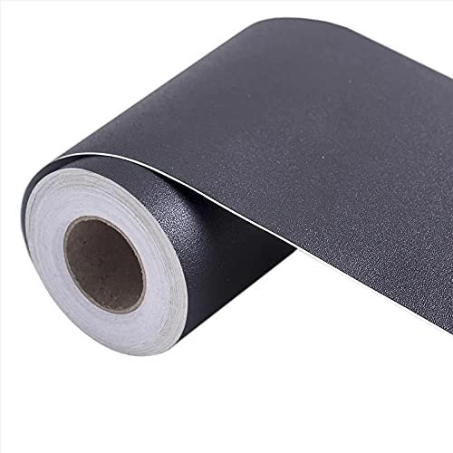 TapetenbordüRe Selbstklebende BordüRe Wand Wohnzimmer Tapeten Fliesenaufkleber Bad Dekoband Selbstklebend Schwarz matt 15 X 500cm