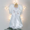 The Christmas Workshop 71099 Angel Tree Topper / 12” Tall / White Diamante Dress / Indoor Christmas Decoration