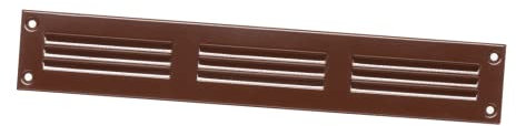 Rejilla de ventilación de Metal marrón - 300 x 50 mm