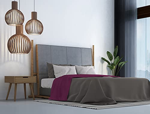 Italian Bed Linen MB Home Italy, Trendy Chic Bettwäsche-Set, Fuchsie, Doppelbett