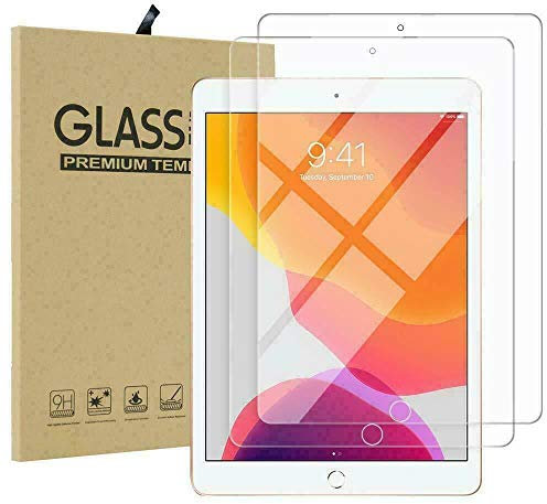 Pack Of 2 Screen Protectors For Apple iPad 10.2 9th Generation 2021, iPad 8th Generation 2020 and iPad 7th Generation 2019 Tempered Glass