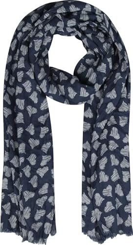 Capelli New York Damentuch Halstuch Schal Stofftuch Scarf Blue/White Combo