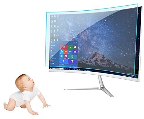 TV Screen Protector - 32-75 Inch Blue Light and Anti Glare Filter - Blocks Harmful Blue Light and Anti-UV - for LCD, LED, 4K OLED & QLED HDTV Flat and Curved Displays/Clear / 47 Inches 1044x590mm