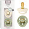 BIBS Colour Schnuller 2er-Pack, BPA-frei, Symmetrischer Sauger. Naturkautschuk / Latex, Hergestellt in Dänemark. 6-18 Monate (2er Pack), Sage & Ivory