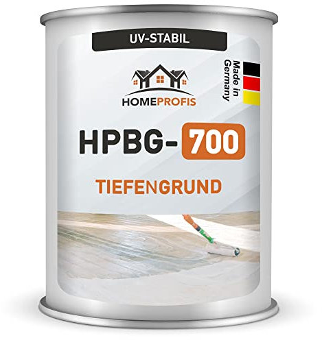 HPBG-700 1K Grundierung (UV-beständig) für Beschichtung (10kg | bis 50m²) – Diffusionsgeschlossener Primer Tiefengrund und Haftvermittler für Bodenfarbe und Dachziegelfarbe