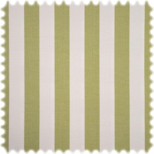 Aktion Trevira CS Streifen Möbelstoff Sporty Stripe Weiß/Hellgrün