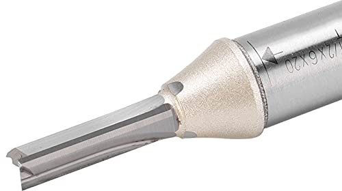 Gerades Bit, 3-Flöten-Fräser, CNC-Werkzeugmaschinen-Schaftfräser-Zubehör, 1 2 Gerader Schaft, Hartmetall für Besäummaschinen, Spannreibahlen