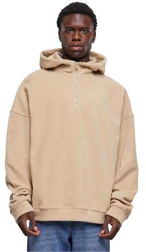 Urban Classics Herren Oversized Polar Fleece Half Zip Hoody