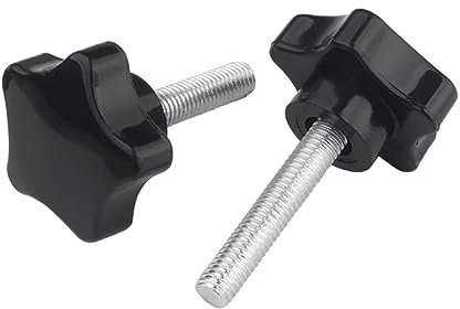 SYDARSYN Flügelschraube Kunststoff Plastik Sternenkopf Rändelschrauben Sterngriff M10x20mm (5 Stück)