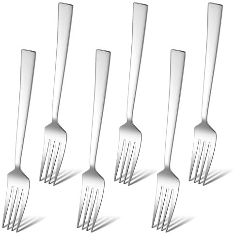 HaWare Gabeln, 6 Stück Edelstahl Gabeln Essgabeln Set, 19cm Menügabeln Tafelgabeln für Zuhause/Restaurant/Hotel, Hochglanzpoliert & Glatte Kanten, Spülmaschinenfest - Elegantes Design