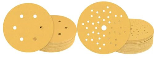 Bosch Professional 100x Feuilles abrasives Expert C470 (pour Bois dur, Peinture sur bois, Ø 150 mm, Grain 80 + 120, Accessories)